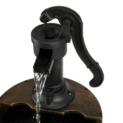 Promo π Alpine Corporation 40" Three Tier Pump and Barrels Fountain Brown π₯ 8 Promo π Alpine Corporation 40" Three Tier Pump and Barrels Fountain Brown π₯ - Image 6