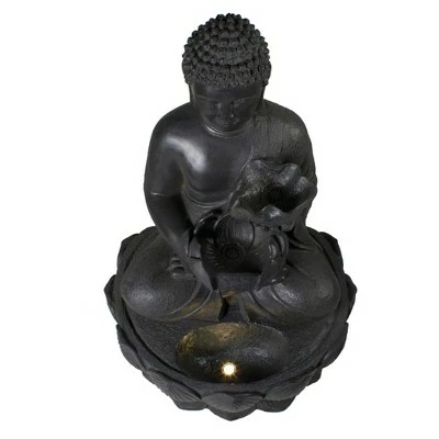 Flash Sale π Northlight 31.5" Black Buddha in a Flower Outdoor Garden Water Fountain π― 3 Flash Sale π Northlight 31.5" Black Buddha in a Flower Outdoor Garden Water Fountain π―