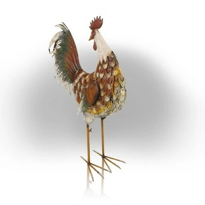 Deals 𧨠Alpine Corporation Alpine 32" Metal Patterned Rooster Decor Brown 𧨠5 Deals 𧨠Alpine Corporation Alpine 32" Metal Patterned Rooster Decor Brown 𧨠- Image 3