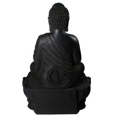 Flash Sale π Northlight 31.5" Black Buddha in a Flower Outdoor Garden Water Fountain π― 6 Flash Sale π Northlight 31.5" Black Buddha in a Flower Outdoor Garden Water Fountain π― - Image 4