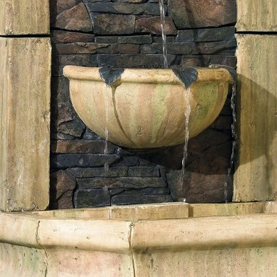 Budget π― John Timberland Rustic Outdoor Wall Water Fountain 50" High Tiered Tuscan Village for Yard Garden Patio Deck Home 𧨠3 Budget π― John Timberland Rustic Outdoor Wall Water Fountain 50" High Tiered Tuscan Village for Yard Garden Patio Deck Home 𧨠- Image 2