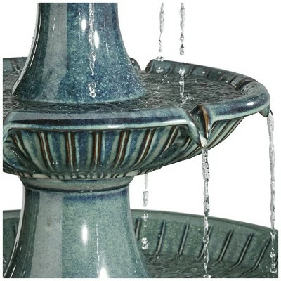 Budget 🧨 John Timberland Outdoor Floor Water Fountain with Light LED 46" High Three Tier for Yard Garden Patio Deck Home 🎉 5 Budget 🧨 John Timberland Outdoor Floor Water Fountain with Light LED 46" High Three Tier for Yard Garden Patio Deck Home 🎉 - Image 3