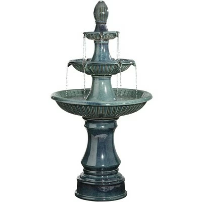 Budget 🧨 John Timberland Outdoor Floor Water Fountain with Light LED 46" High Three Tier for Yard Garden Patio Deck Home 🎉 7 Budget 🧨 John Timberland Outdoor Floor Water Fountain with Light LED 46" High Three Tier for Yard Garden Patio Deck Home 🎉 - Image 5