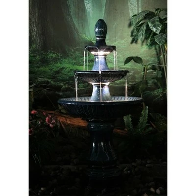 Budget 🧨 John Timberland Outdoor Floor Water Fountain with Light LED 46" High Three Tier for Yard Garden Patio Deck Home 🎉 8 Budget 🧨 John Timberland Outdoor Floor Water Fountain with Light LED 46" High Three Tier for Yard Garden Patio Deck Home 🎉 - Image 6