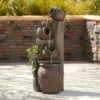 Best Pirce 🌟 John Timberland Rustic Outdoor Floor Water Fountain with Light LED 39 1/4" High Four Pot Cascading for Yard Garden Patio Deck Home 🎉 -Garden Decor Shop unnamed file 5369