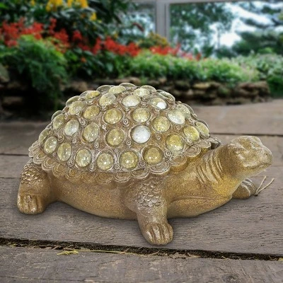 Top 10 π 7.09" Resin and Glass Beaded Turtle Statue Silver - Exhart π 3 Top 10 π 7.09" Resin and Glass Beaded Turtle Statue Silver - Exhart π
