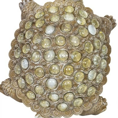 Top 10 π 7.09" Resin and Glass Beaded Turtle Statue Silver - Exhart π 5 Top 10 π 7.09" Resin and Glass Beaded Turtle Statue Silver - Exhart π - Image 3