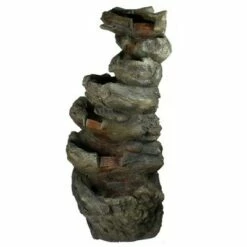 Buy 🎉 Northlight 42" Gray Lighted Rock Outdoor Garden Water Fountain 👏 -Garden Decor Shop unnamed file 5392