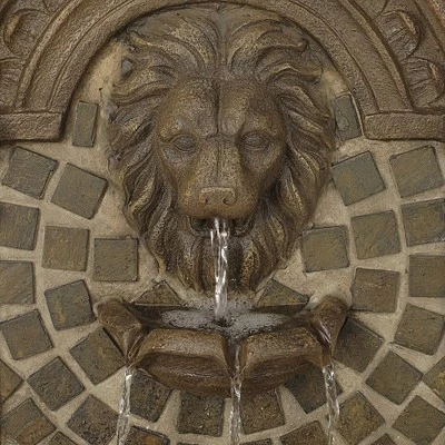 Promo π John Timberland Mediterranean Outdoor Wall Water Fountain with Light LED 51" High Royal Lions Head 3 Tiered for Yard Garden Patio β 4 Promo π John Timberland Mediterranean Outdoor Wall Water Fountain with Light LED 51" High Royal Lions Head 3 Tiered for Yard Garden Patio β - Image 2