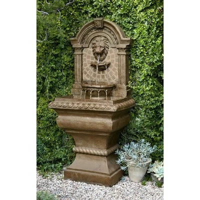 Promo π John Timberland Mediterranean Outdoor Wall Water Fountain with Light LED 51" High Royal Lions Head 3 Tiered for Yard Garden Patio β 8 Promo π John Timberland Mediterranean Outdoor Wall Water Fountain with Light LED 51" High Royal Lions Head 3 Tiered for Yard Garden Patio β - Image 6