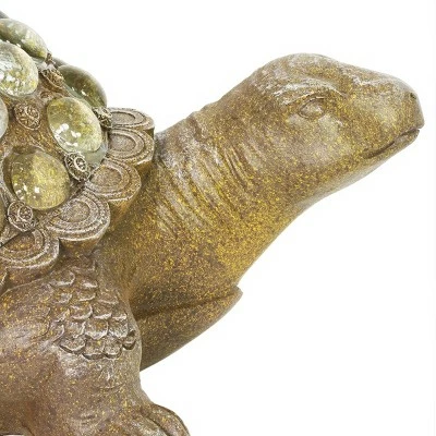 Top 10 π 7.09" Resin and Glass Beaded Turtle Statue Silver - Exhart π 7 Top 10 π 7.09" Resin and Glass Beaded Turtle Statue Silver - Exhart π - Image 5