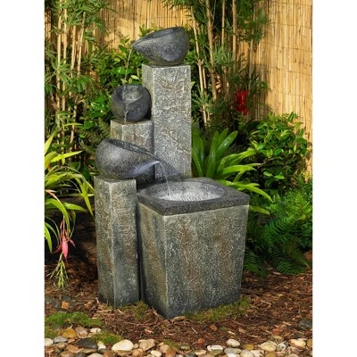 Brand new β John Timberland Asian Zen Outdoor Floor Water Fountain with Light LED 39" High Cascading for Yard Garden Patio Deck Home π 7 Brand new β John Timberland Asian Zen Outdoor Floor Water Fountain with Light LED 39" High Cascading for Yard Garden Patio Deck Home π - Image 5