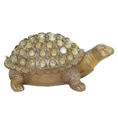 Top 10 π 7.09" Resin and Glass Beaded Turtle Statue Silver - Exhart π 9 Top 10 π 7.09" Resin and Glass Beaded Turtle Statue Silver - Exhart π - Image 7