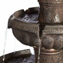 Hot Sale 😀 John Timberland Italian Style 3 Tier Outdoor Floor Water Fountain with Light LED 43" High Gray Faux Stone Garden Patio Backyard 🧨 12 Hot Sale 😀 John Timberland Italian Style 3 Tier Outdoor Floor Water Fountain with Light LED 43" High Gray Faux Stone Garden Patio Backyard 🧨 -Garden Decor Shop unnamed file 5438