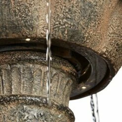 Coupon 😀 John Timberland Italian Style 3 Tier Outdoor Floor Water Fountain with Light LED 44" High Gray Faux Stone Garden Patio Backyard 🥰 -Garden Decor Shop unnamed file 5456