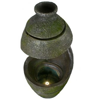 Best deal ✔️ Northlight 31" Green and Gray Mossy Outdoor Garden Water Fountain ⭐ 3 Best deal ✔️ Northlight 31" Green and Gray Mossy Outdoor Garden Water Fountain ⭐