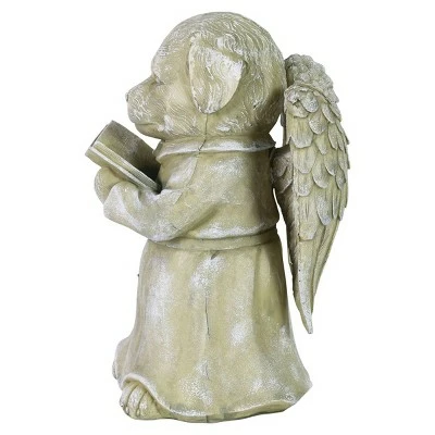 Discount π 15.94" Resin πΆ Dog Angel Reading Book Statue Gray - Exhart π 7 Discount π 15.94" Resin πΆ Dog Angel Reading Book Statue Gray - Exhart π - Image 5