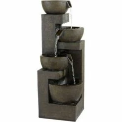 Brand new 🔥 John Timberland Outdoor Floor Water Fountain with Light LED 41 1/2" High Cascading Bowls for Yard Garden Patio Deck Home 🔔 -Garden Decor Shop unnamed file 5500