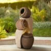 New ❤️ John Timberland Rustic Outdoor Floor Water Fountain with Light LED 30" High Cascading Tipping Jugs for Yard Garden Patio Deck Home ✨ -Garden Decor Shop unnamed file 5508