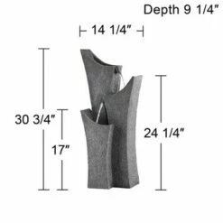 Budget 🔔 John Timberland Zen Modern Outdoor Floor Water Fountain 30 3/4" High Cascading Arched for Yard Garden Patio Deck Home 🔥 -Garden Decor Shop unnamed file 5533