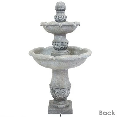 Best reviews of π Sunnydaze Decor Sunnydaze 50"H Electric Fiberglass Reinforced Concrete 2-Tier French Garden Design Outdoor Water Fountain, Dusty Gray π₯° 11 Best reviews of π Sunnydaze Decor Sunnydaze 50"H Electric Fiberglass Reinforced Concrete 2-Tier French Garden Design Outdoor Water Fountain, Dusty Gray π₯° - Image 9