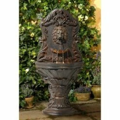 Top 10 ⭐ John Timberland Antiqued Outdoor Wall Water Fountain with LED Light 50" Floor Imperial Lion for Garden Yard ⌛