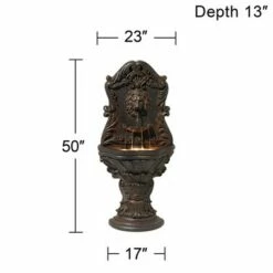 Top 10 ⭐ John Timberland Antiqued Outdoor Wall Water Fountain with LED Light 50" Floor Imperial Lion for Garden Yard ⌛ 15 Top 10 ⭐ John Timberland Antiqued Outdoor Wall Water Fountain with LED Light 50" Floor Imperial Lion for Garden Yard ⌛ -Garden Decor Shop unnamed file 5554