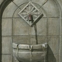 Budget 🔔 John Timberland English Outdoor Wall Water Fountain 41 1/2" High Three Tier for Yard Garden Patio Deck Home Hallway 🎉