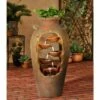 Best Pirce 🔔 John Timberland Rustic Outdoor Floor Water Fountain with Light 33" High Cascading Planter Urn for Yard Garden Patio Deck 🎉 -Garden Decor Shop unnamed file 5583