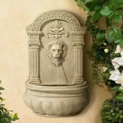 Top 10 🧨 John Timberland Roman Outdoor Wall Water Fountain 31" High Regal Lion Face for Yard Garden Patio Deck Home Entryway 😍