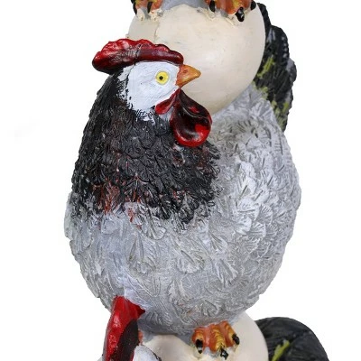 Coupon β€οΈ 12.4" Resin Stacked Chicken and Egg Statue Black/White/Gray - Exhart π 5 Coupon β€οΈ 12.4" Resin Stacked Chicken and Egg Statue Black/White/Gray - Exhart π - Image 3