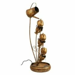 Buy 🌟 Garden Tea Party Cascading Metal Illuminated Sculptural Fountain - Acorn Hollow 😀 -Garden Decor Shop unnamed file 5608