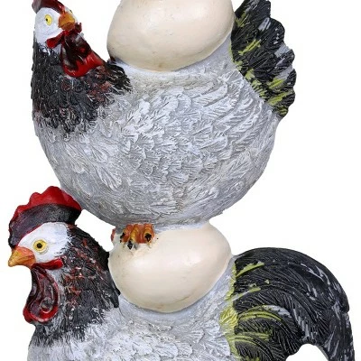 Coupon β€οΈ 12.4" Resin Stacked Chicken and Egg Statue Black/White/Gray - Exhart π 6 Coupon β€οΈ 12.4" Resin Stacked Chicken and Egg Statue Black/White/Gray - Exhart π - Image 4