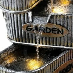 Cheap 🌟 Alpine Corporation 20" Resin Washtub 3-Tier Garden Fountain with LED Lights Silver 🎁 -Garden Decor Shop unnamed file 5624