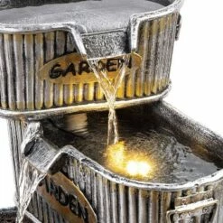 Cheap 🌟 Alpine Corporation 20" Resin Washtub 3-Tier Garden Fountain with LED Lights Silver 🎁 -Garden Decor Shop unnamed file 5625