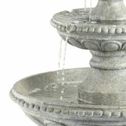 Best Pirce ⌛ John Timberland Italian Outdoor Floor Water Fountain 44" High 3 Tiered Pineapple Bowls for Yard Garden Patio Deck Home 🛒 -Garden Decor Shop unnamed file 5628