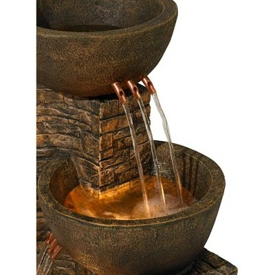 Top 10 π John Timberland Outdoor Floor Water Fountain Three Bowl Floor Cascade 35" for Yard Garden Lawn π€© 4 Top 10 π John Timberland Outdoor Floor Water Fountain Three Bowl Floor Cascade 35" for Yard Garden Lawn π€© - Image 2