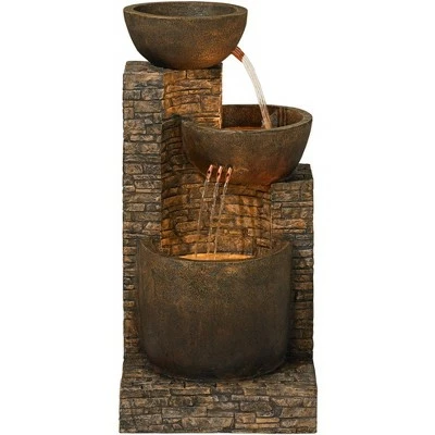 Top 10 π John Timberland Outdoor Floor Water Fountain Three Bowl Floor Cascade 35" for Yard Garden Lawn π€© 6 Top 10 π John Timberland Outdoor Floor Water Fountain Three Bowl Floor Cascade 35" for Yard Garden Lawn π€© - Image 4