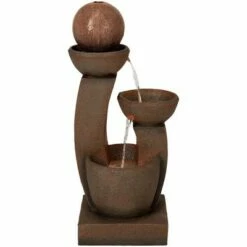 Top 10 😍 John Timberland Modern Zen Outdoor Floor Water Fountain with Light LED 31" High Cascading Curved Columns for Yard Garden Patio 🎁 -Garden Decor Shop unnamed file 5674
