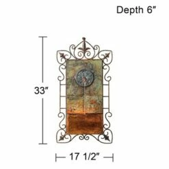 Brand new ⭐ John Timberland Rustic Outdoor Wall Water Fountain with Light LED 33" High Medallion for Yard Garden Patio Deck Home Hallway 🛒 -Garden Decor Shop unnamed file 5684
