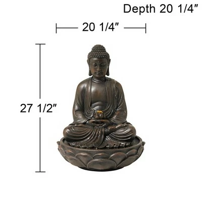 Best reviews of π John Timberland Asian Zen Buddha Outdoor Water Fountain with Light LED 27 1/2" High Meditating Table Desk Yard Garden Patio Home π 9 Best reviews of π John Timberland Asian Zen Buddha Outdoor Water Fountain with Light LED 27 1/2" High Meditating Table Desk Yard Garden Patio Home π - Image 7