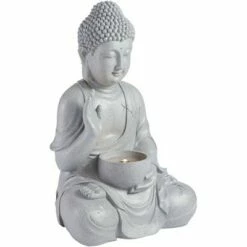 Hot Sale 😍 John Timberland Zen Buddha Outdoor Water Fountain with Light LED 19" High Sitting for Table Desk Yard Garden Patio Deck Home 🎁 -Garden Decor Shop unnamed file 5709