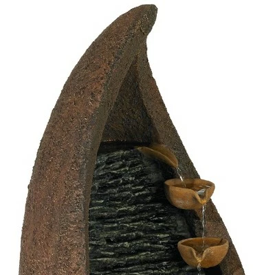 Hot Sale ✨ John Timberland Modern Rustic Outdoor Floor Water Fountain with Light LED 34 1/2" High Cascading for Yard Garden Patio Deck ✔️ 4 Hot Sale ✨ John Timberland Modern Rustic Outdoor Floor Water Fountain with Light LED 34 1/2" High Cascading for Yard Garden Patio Deck ✔️ - Image 2