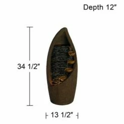 Hot Sale ✨ John Timberland Modern Rustic Outdoor Floor Water Fountain with Light LED 34 1/2" High Cascading for Yard Garden Patio Deck ✔️ 16 Hot Sale ✨ John Timberland Modern Rustic Outdoor Floor Water Fountain with Light LED 34 1/2" High Cascading for Yard Garden Patio Deck ✔️ -Garden Decor Shop unnamed file 5730