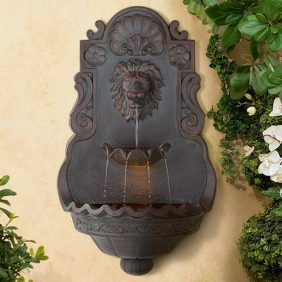 Wholesale β John Timberland Roman Outdoor Wall Water Fountain with Light 31 1/2" High Lion Head 2 Tiered for Yard Garden Patio Deck Home π 3 Wholesale β John Timberland Roman Outdoor Wall Water Fountain with Light 31 1/2" High Lion Head 2 Tiered for Yard Garden Patio Deck Home π