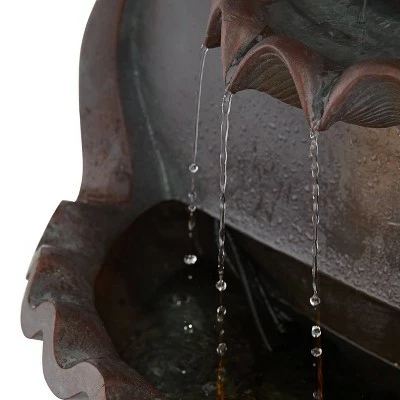 Wholesale β John Timberland Roman Outdoor Wall Water Fountain with Light 31 1/2" High Lion Head 2 Tiered for Yard Garden Patio Deck Home π 6 Wholesale β John Timberland Roman Outdoor Wall Water Fountain with Light 31 1/2" High Lion Head 2 Tiered for Yard Garden Patio Deck Home π - Image 4