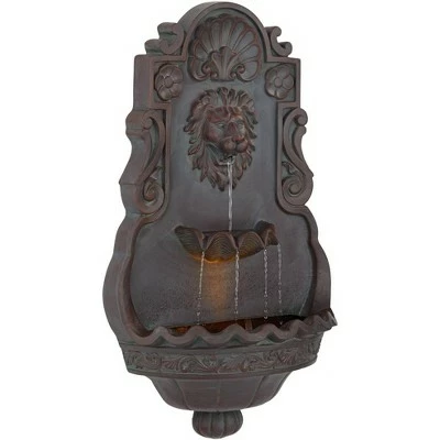 Wholesale β John Timberland Roman Outdoor Wall Water Fountain with Light 31 1/2" High Lion Head 2 Tiered for Yard Garden Patio Deck Home π 8 Wholesale β John Timberland Roman Outdoor Wall Water Fountain with Light 31 1/2" High Lion Head 2 Tiered for Yard Garden Patio Deck Home π - Image 6