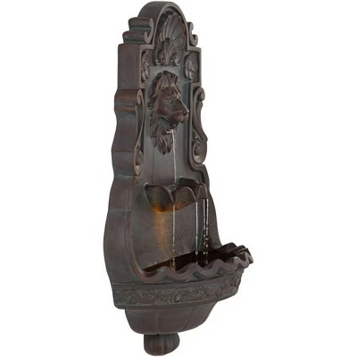 Wholesale β John Timberland Roman Outdoor Wall Water Fountain with Light 31 1/2" High Lion Head 2 Tiered for Yard Garden Patio Deck Home π 9 Wholesale β John Timberland Roman Outdoor Wall Water Fountain with Light 31 1/2" High Lion Head 2 Tiered for Yard Garden Patio Deck Home π - Image 7