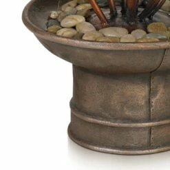 Wholesale 😉 John Timberland Modern Outdoor Floor Water Fountain 33" High Cascading Lilies and Cat Tails for Yard Garden Patio Deck Relaxation ⭐ -Garden Decor Shop unnamed file 5754