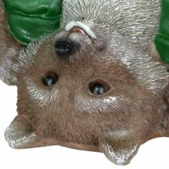 Buy ⭐ 10" Resin Solar Welcome Racoon With Birds Statue Green - Exhart 👍 -Garden Decor Shop unnamed file 576